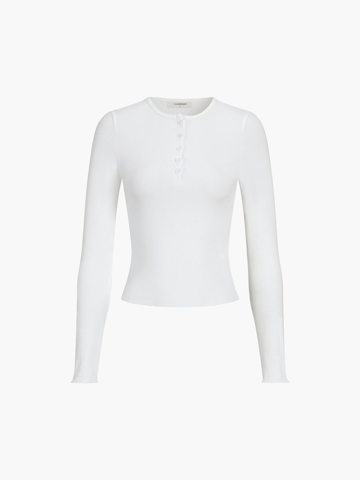 Everyday Rib Long Sleeve Top-Massicos