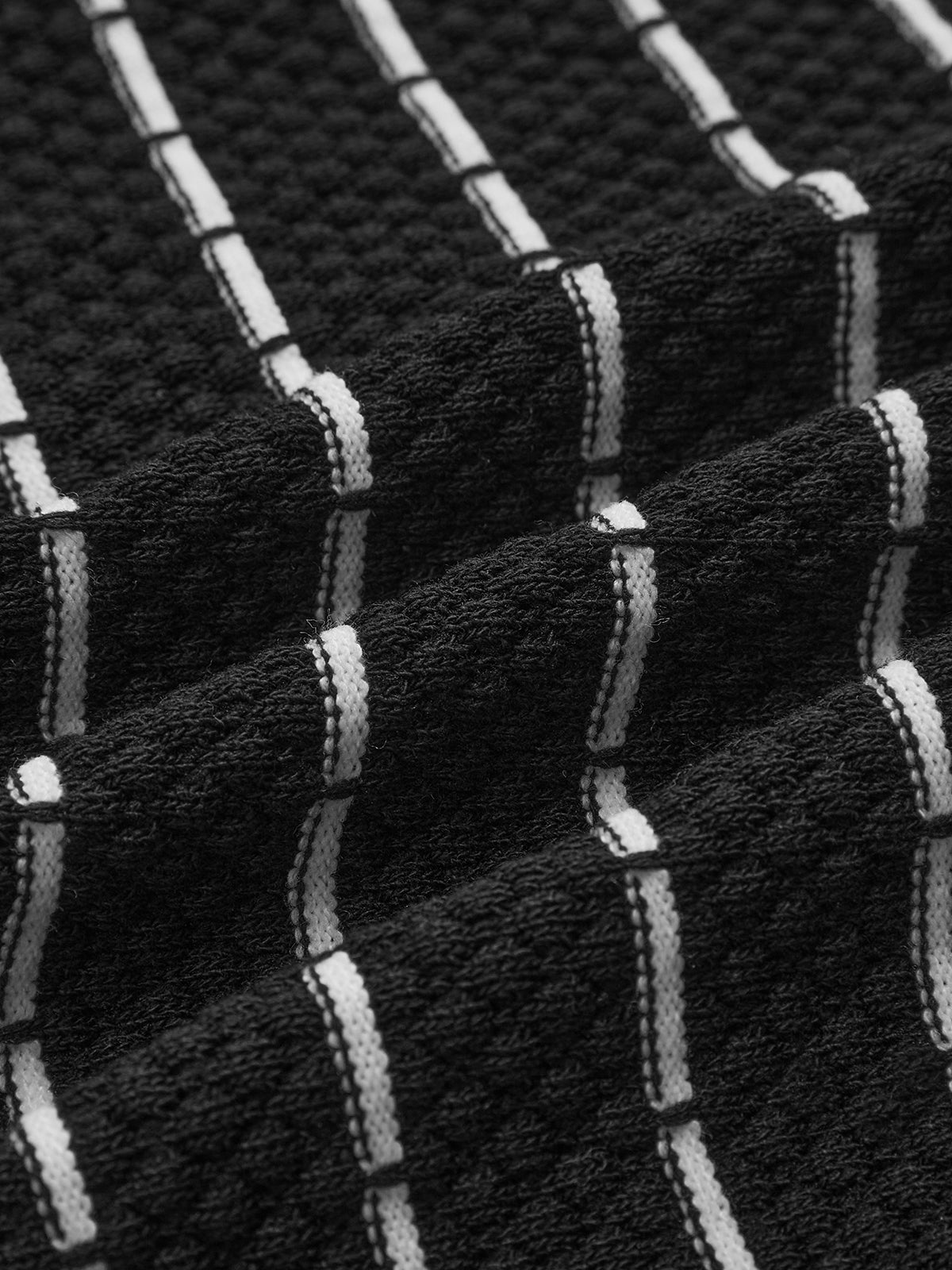 Striped Metal Button Long Sweater Dress-Mesadic