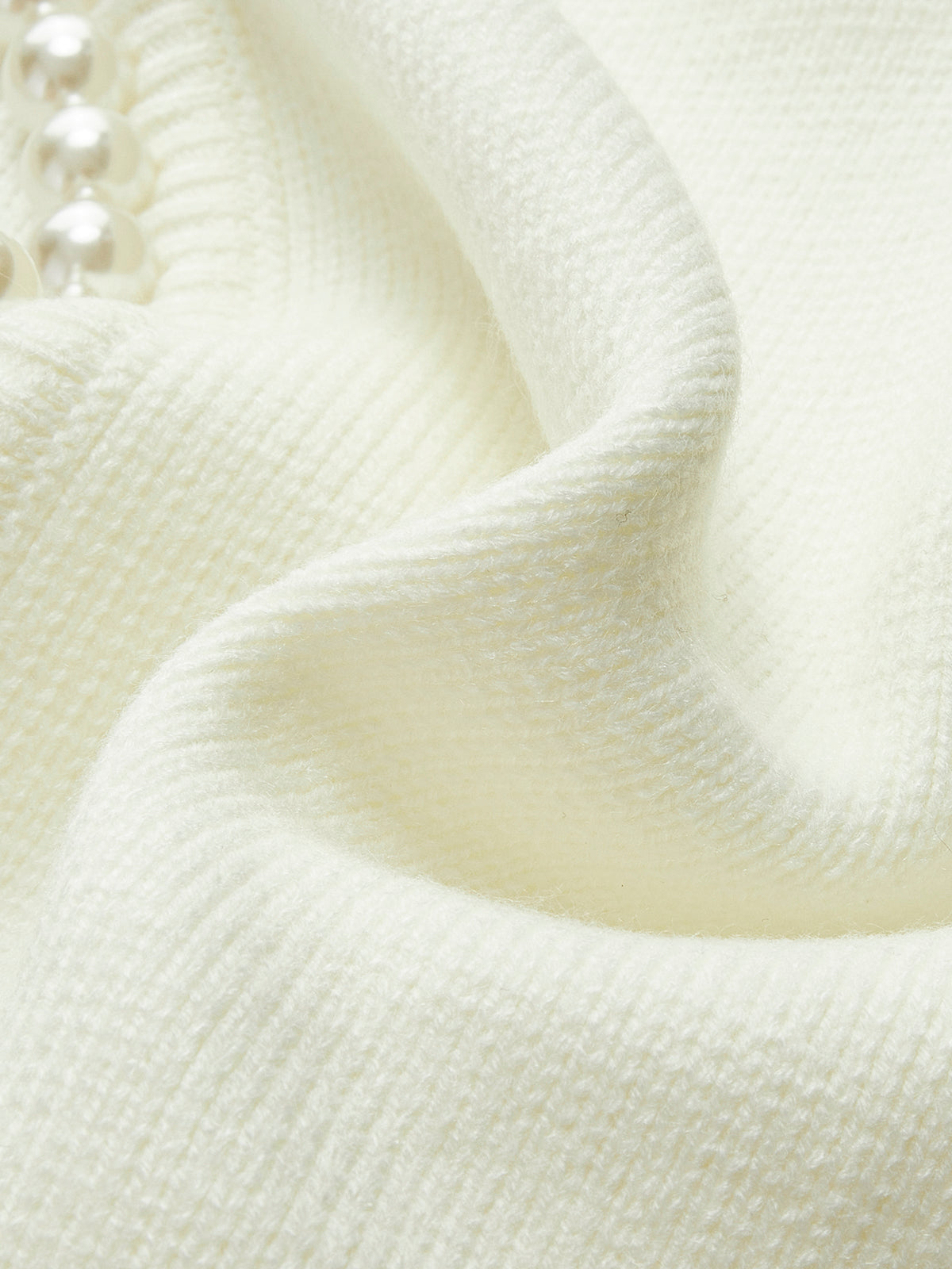 Pearl Trim Ripped Hem Cardigan-Massicos