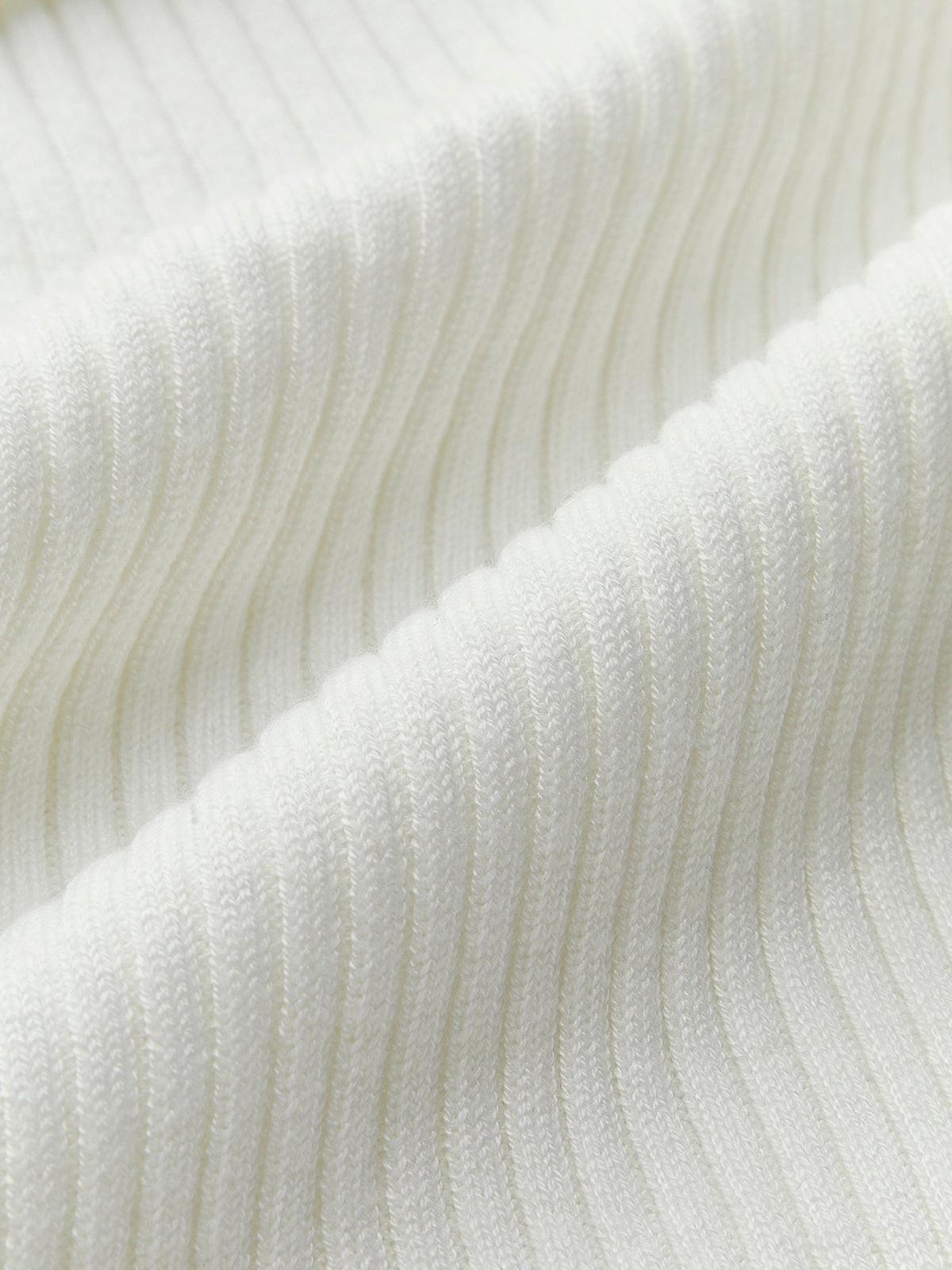 Knit Ribbed Crew Neck Asymmetric Top-Massicos
