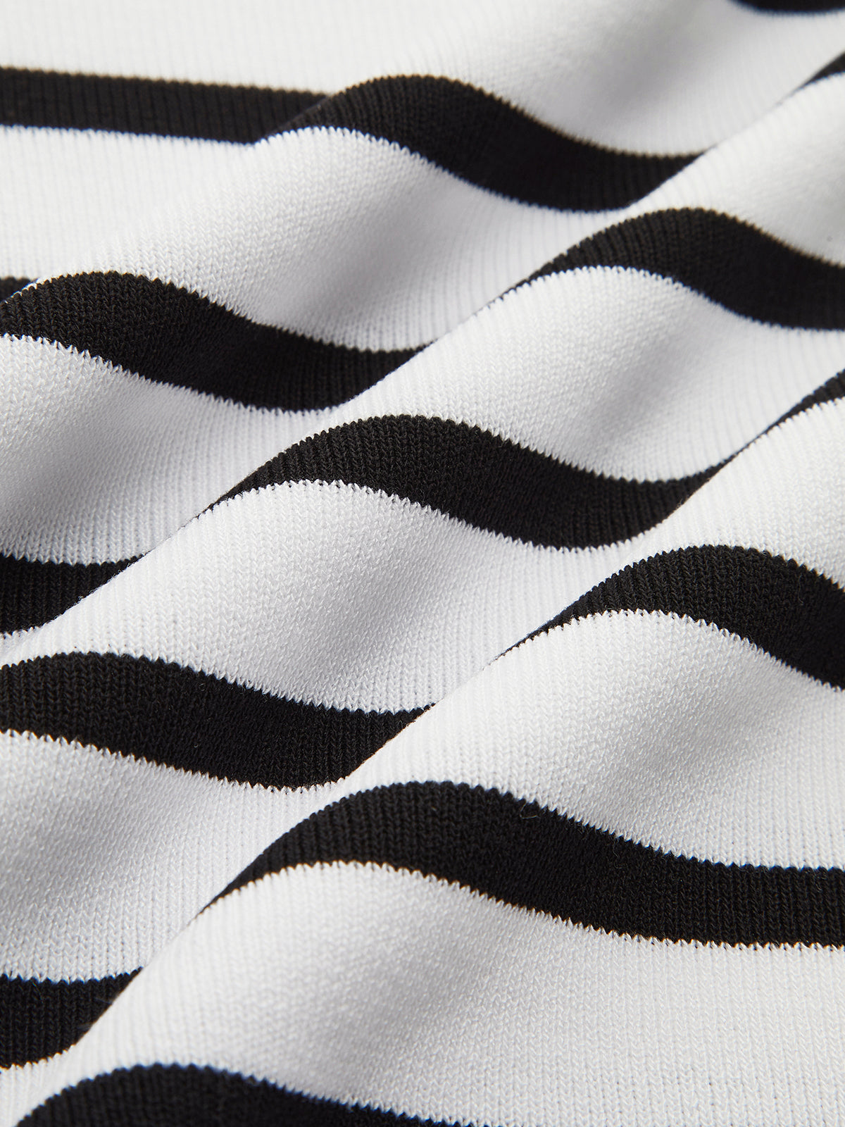 Striped Crop Bodycon Knit Top-Massicos