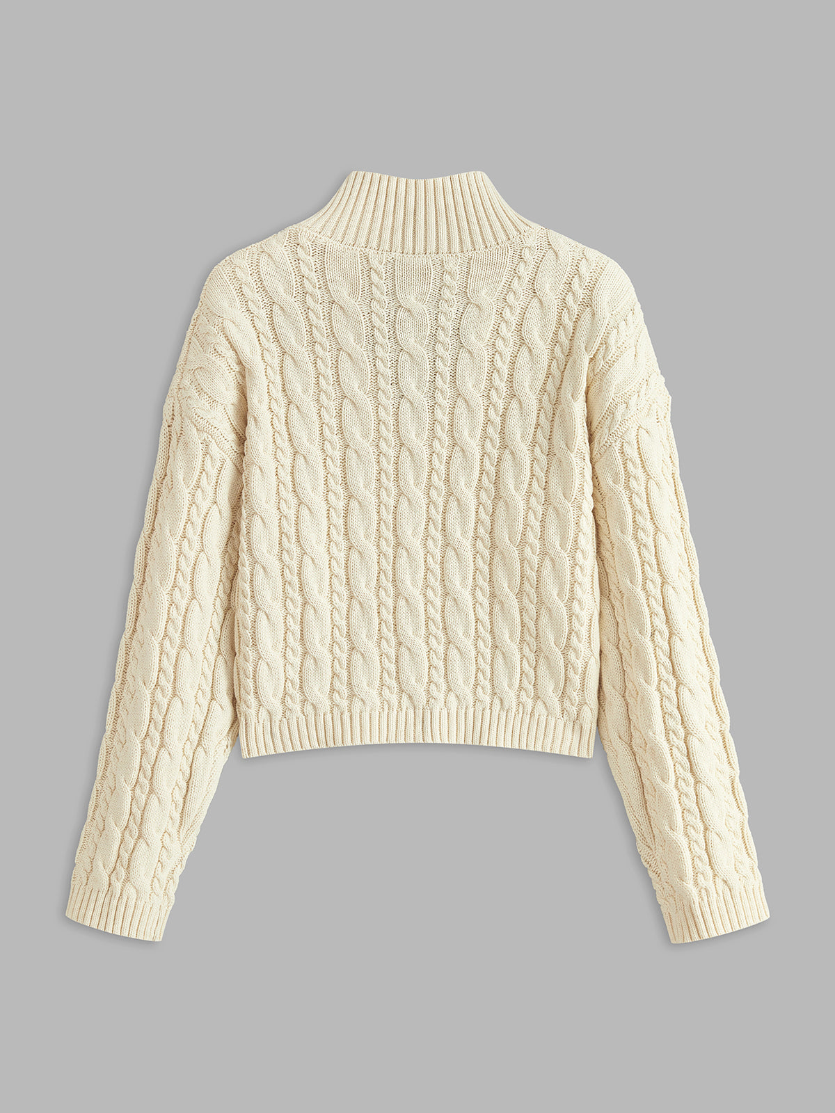 Cotton Keyhole Neckline Knit Top-Massicos