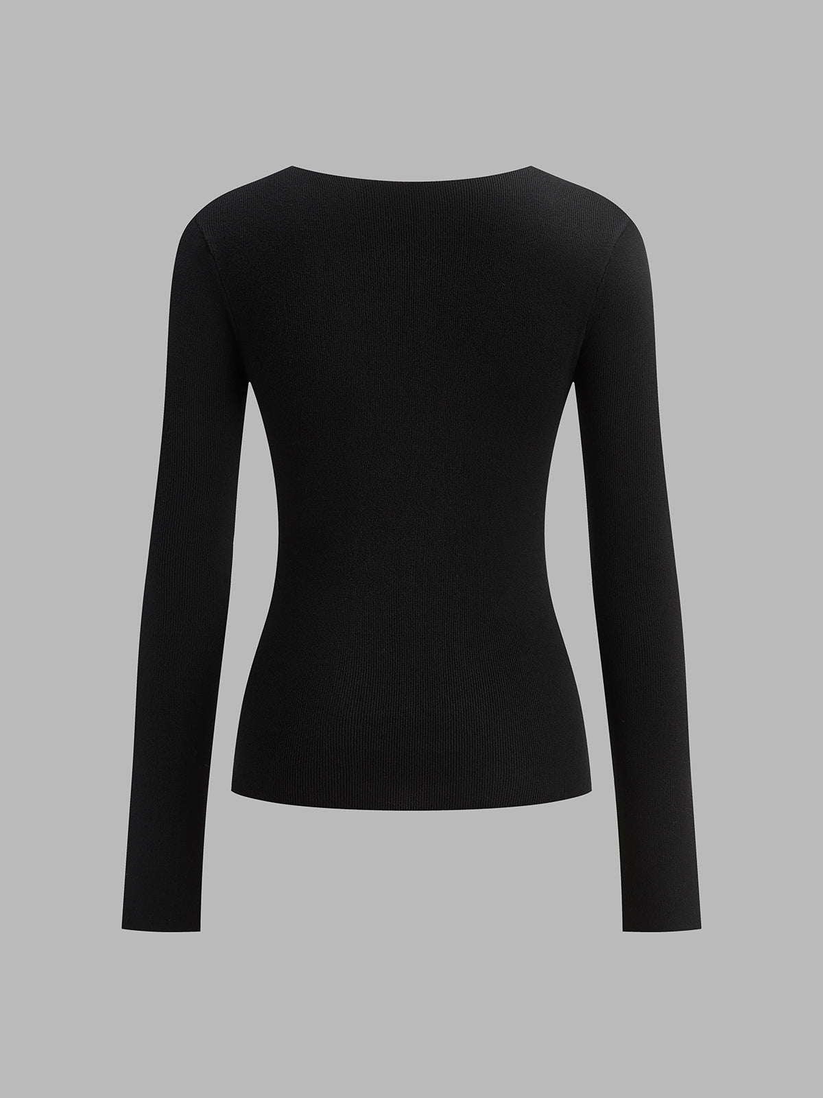 Two Tone Panel Knit Top-Massicos
