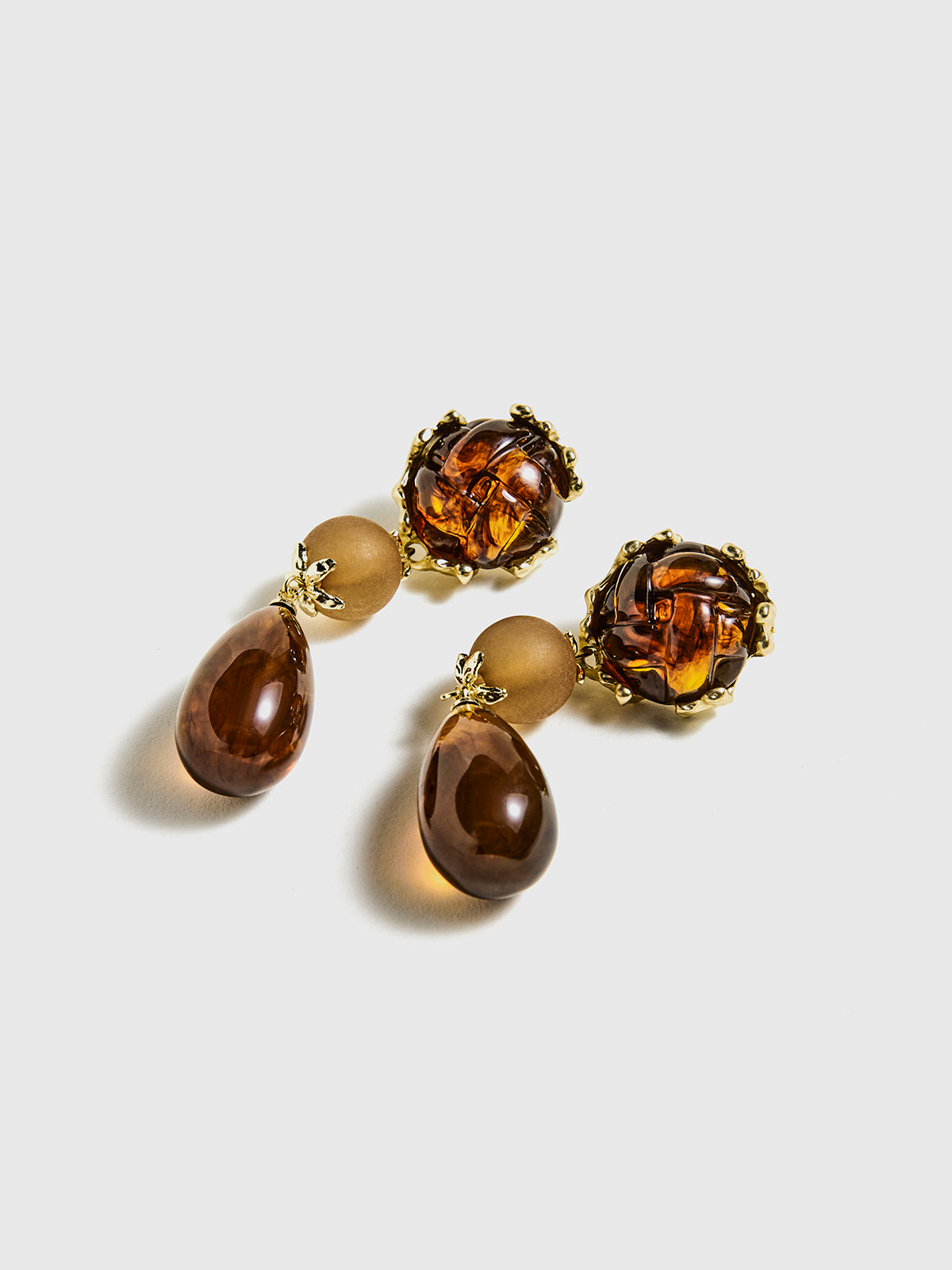 Irregular Geometric Drop Earrings-Massicos