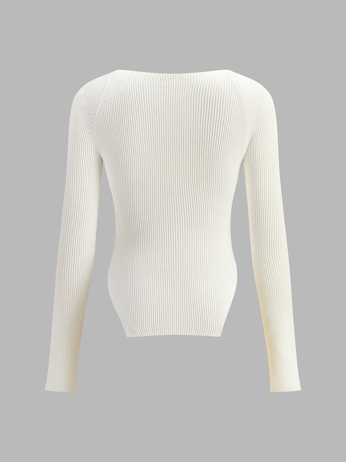 Sweetheart Long Sleeve Knit Top-Massicos