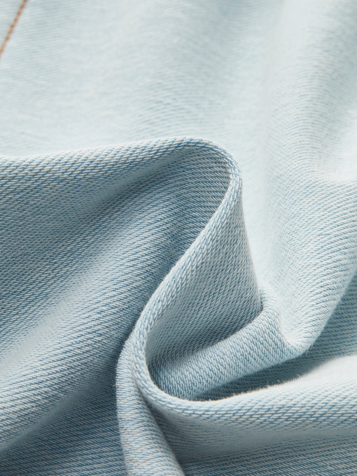 Belted Button-Front Denim Dress-Mesadic