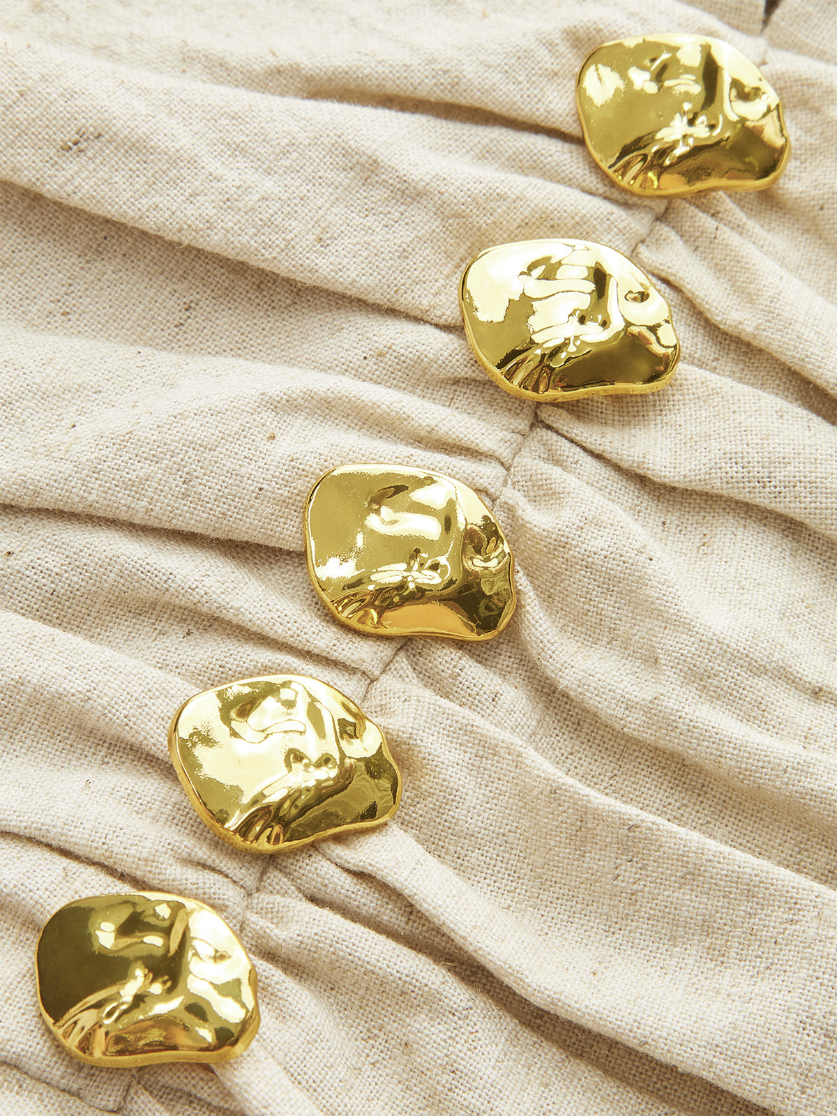 Metal Decor Ruched Midi Dress-Mesadic