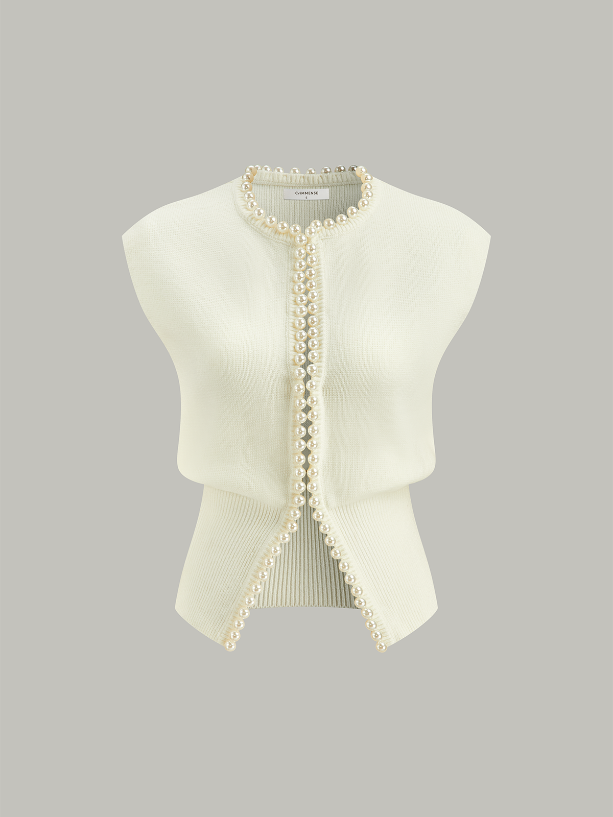 Pearl Decor Cap Sleeve Cardigan-Massicos