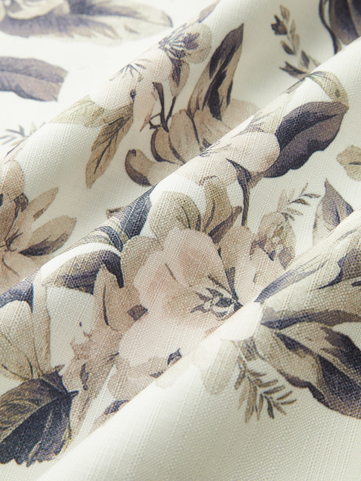 Floral Print Stand Collar Belted Midi Dress-Mesadic