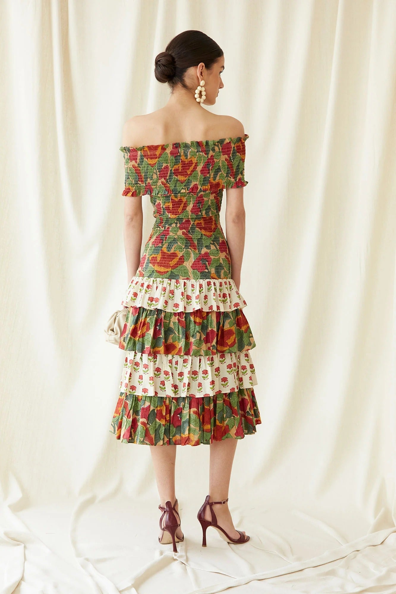 Multicolor May Midi Dress-ROVOLE