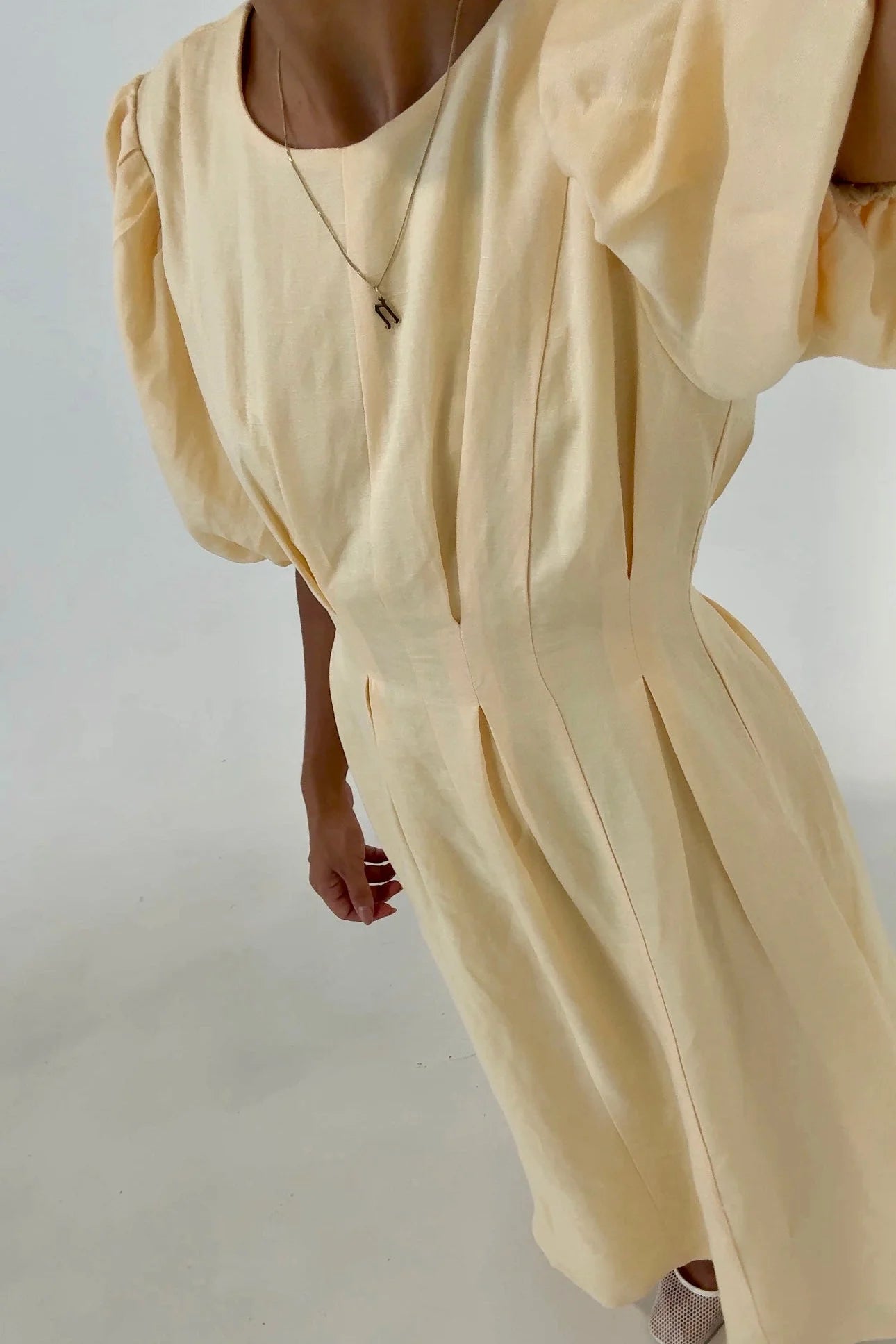 Butter Yellow Air Maxi Dress-ROVOLE