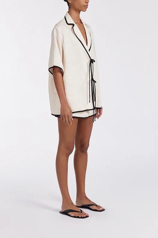 NOIR CREAM Skirt Set-ROVOLE