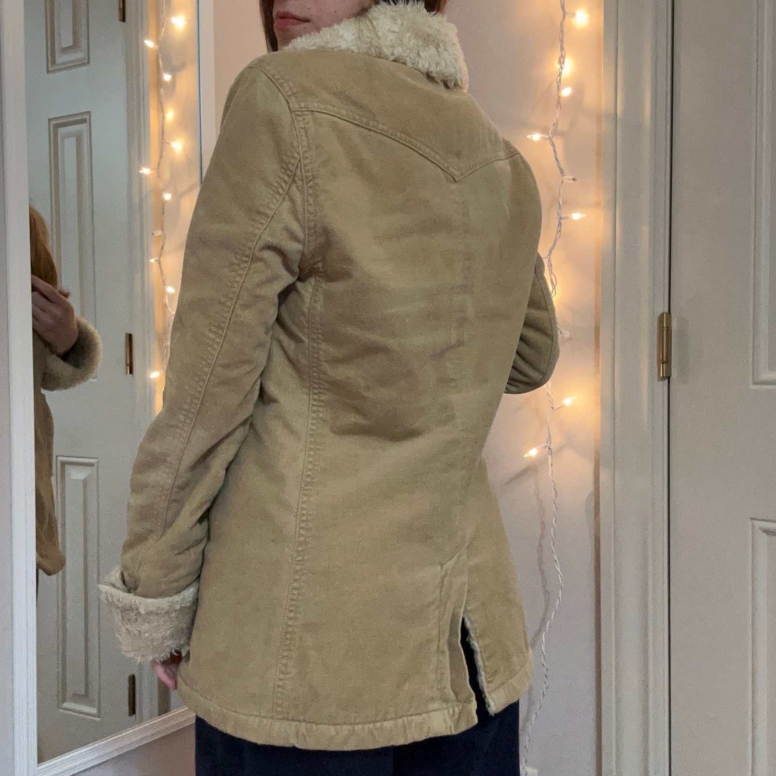 Beige Sherpa - Lined Jacket-ROVOLE