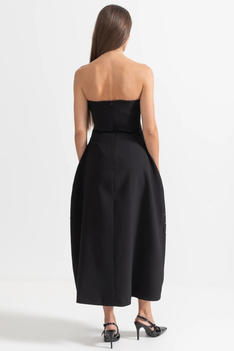 Verna Crystal-embellished Sleeveless Midi Dress-ROVOLE