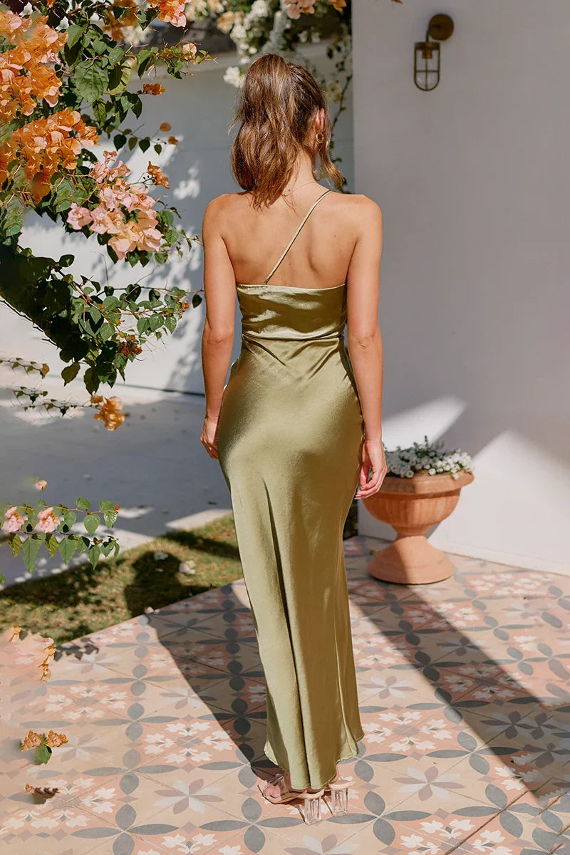 Margot Maxi Dress - Olive-ROVOLE