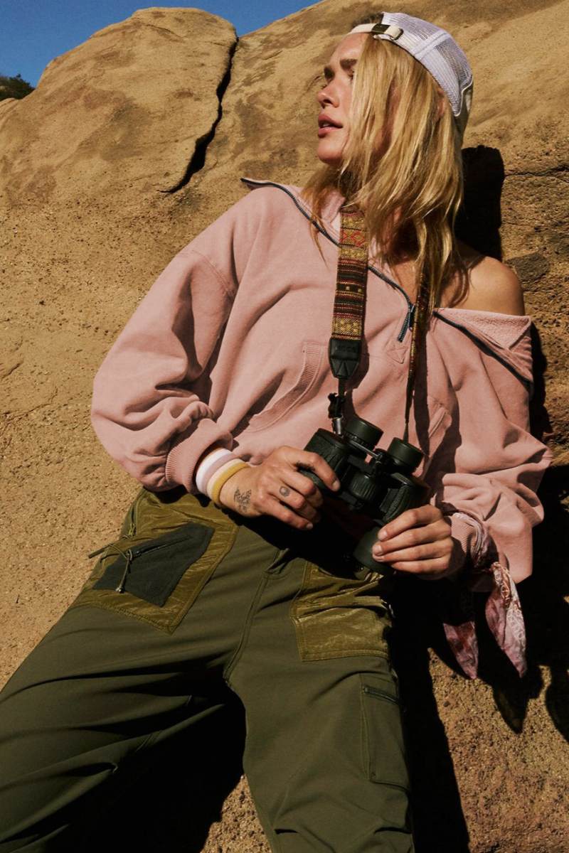 Fern Pocketed Hoodie Lightweight Jacket - Crepe-ROVOLE