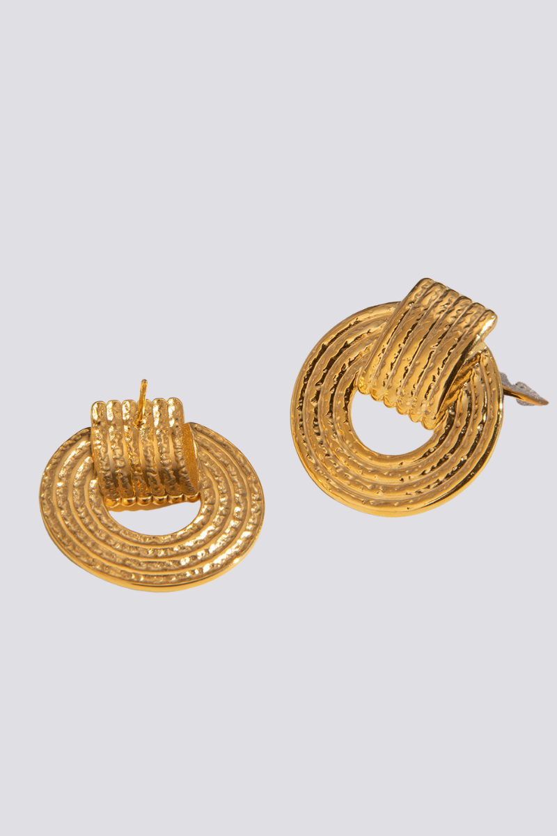 Elvire Round Earrings-ROVOLE