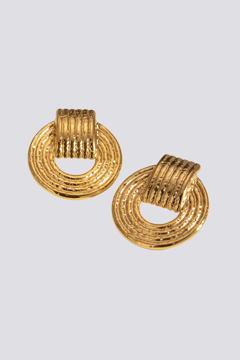Elvire Round Earrings-ROVOLE