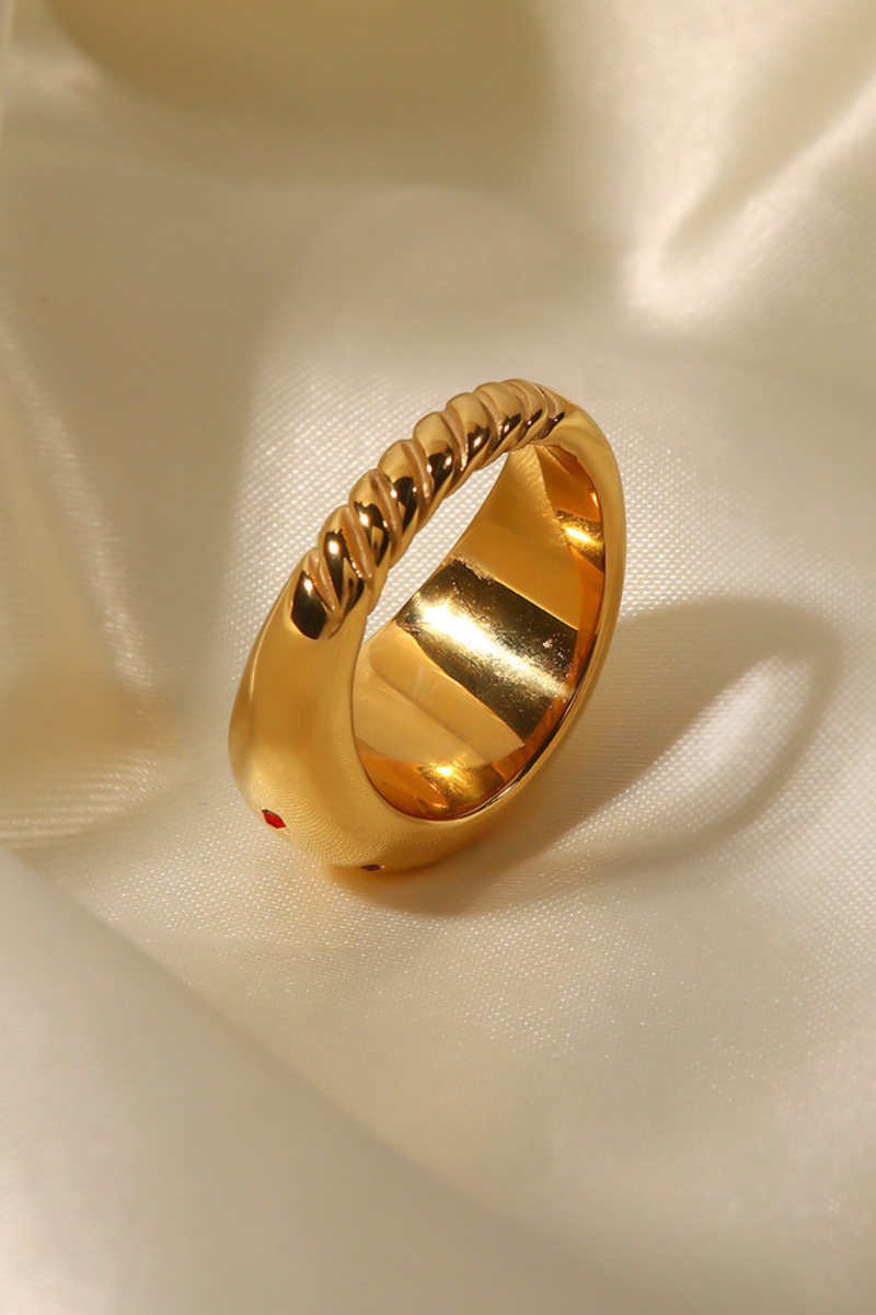 Euphrasie Sun Rhinestone Ring-ROVOLE