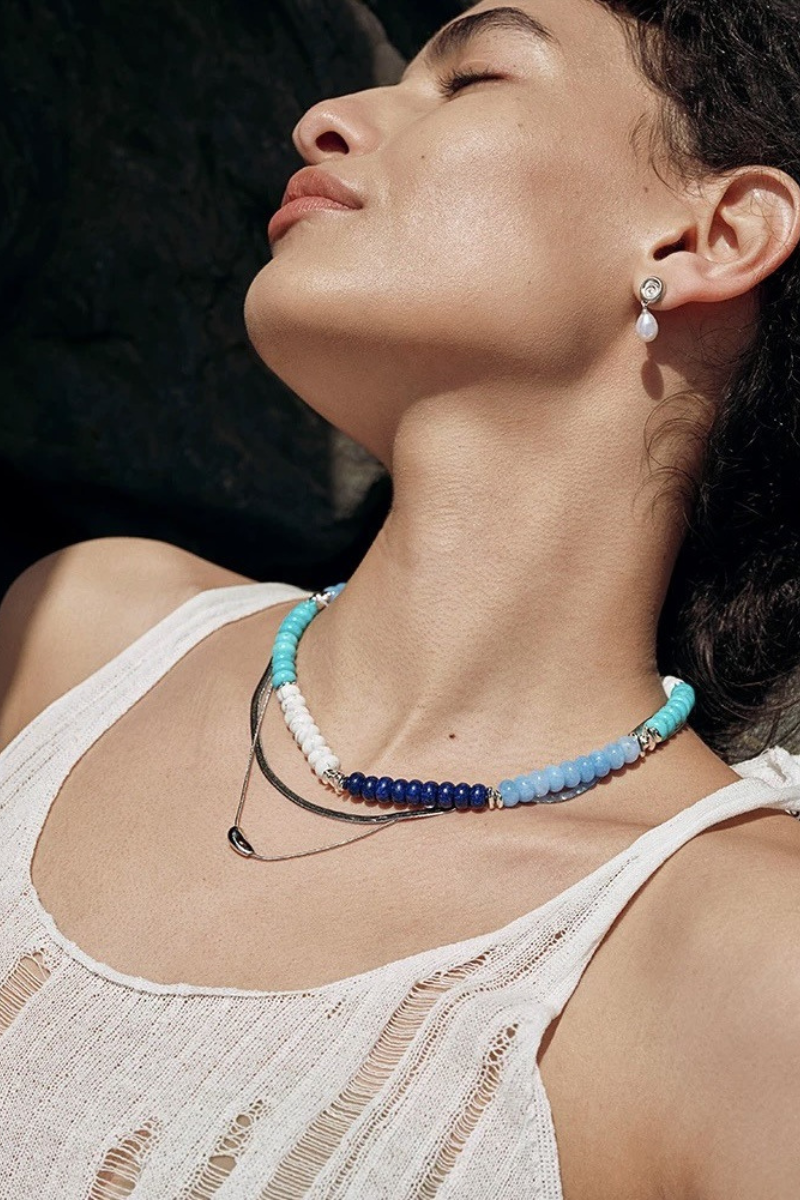 Eurydice Patchwork Necklace-ROVOLE