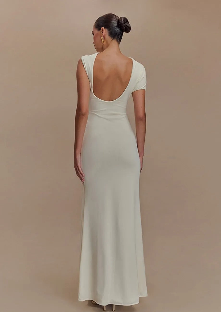 Sheath Cut-out Maxi Dress-ROVOLE