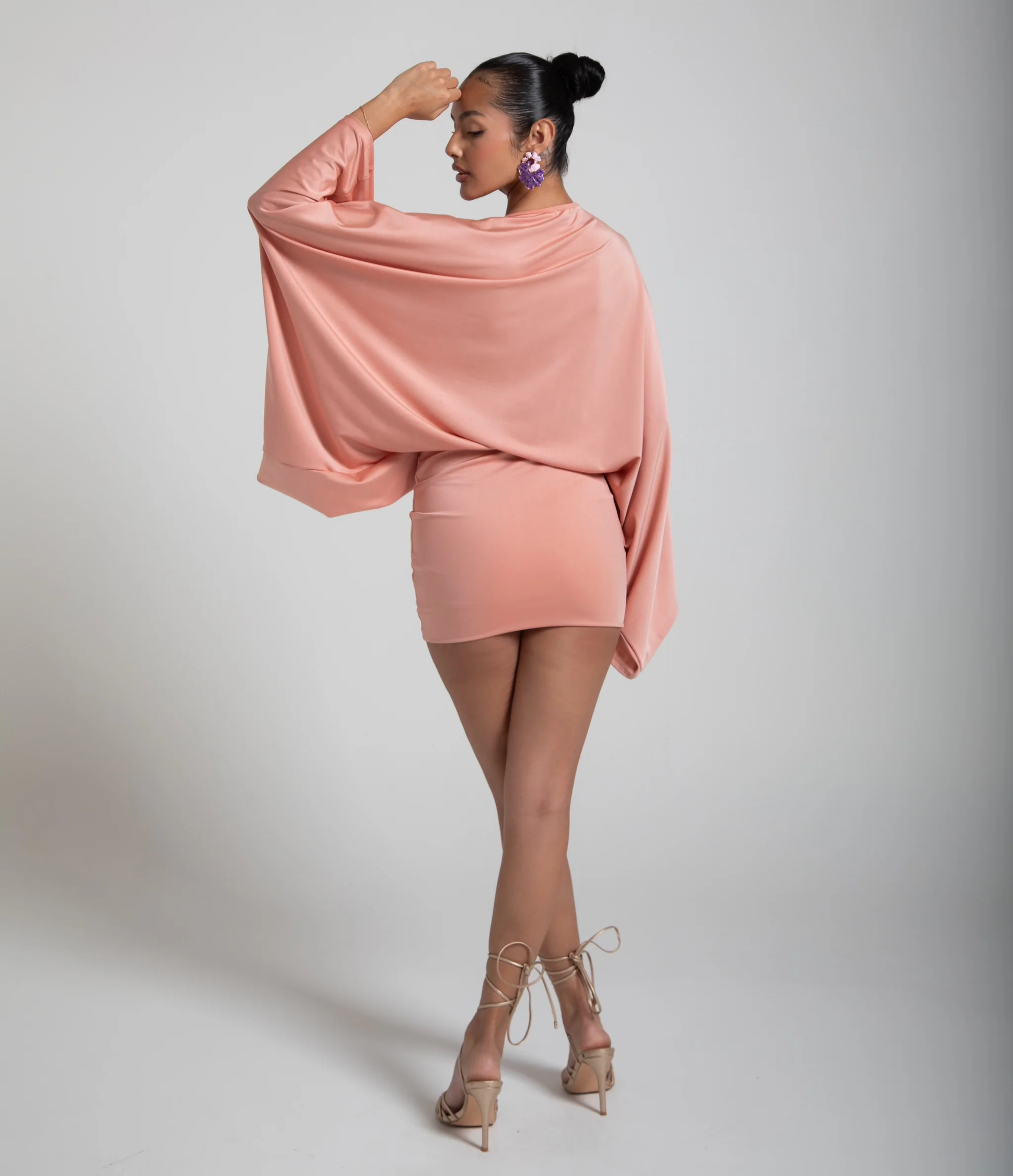 ISLA MINI DRESS - DUSTY ROSE