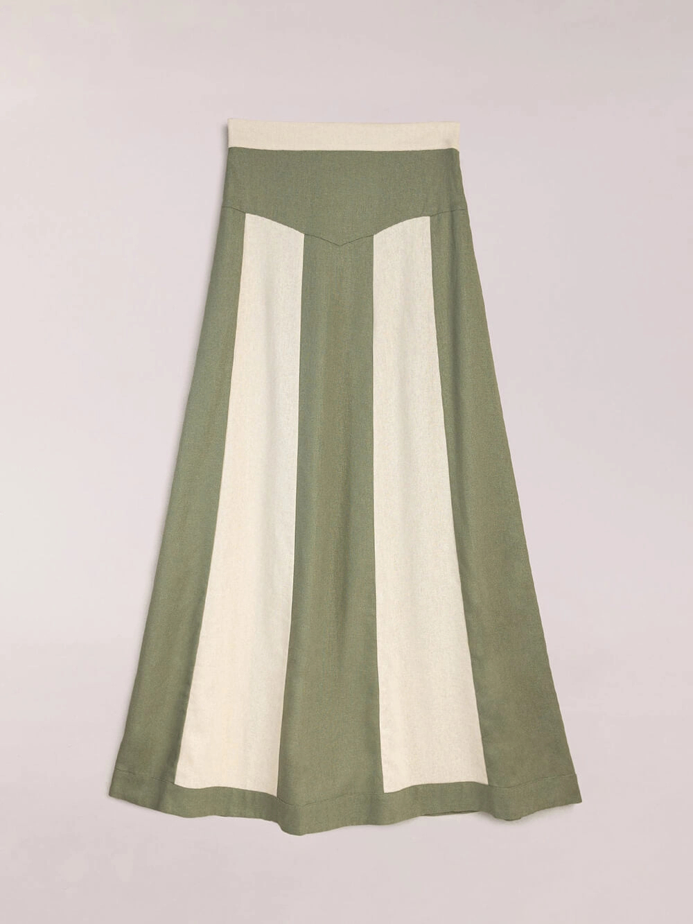 Fashionable Color Block Patchwork Skirt