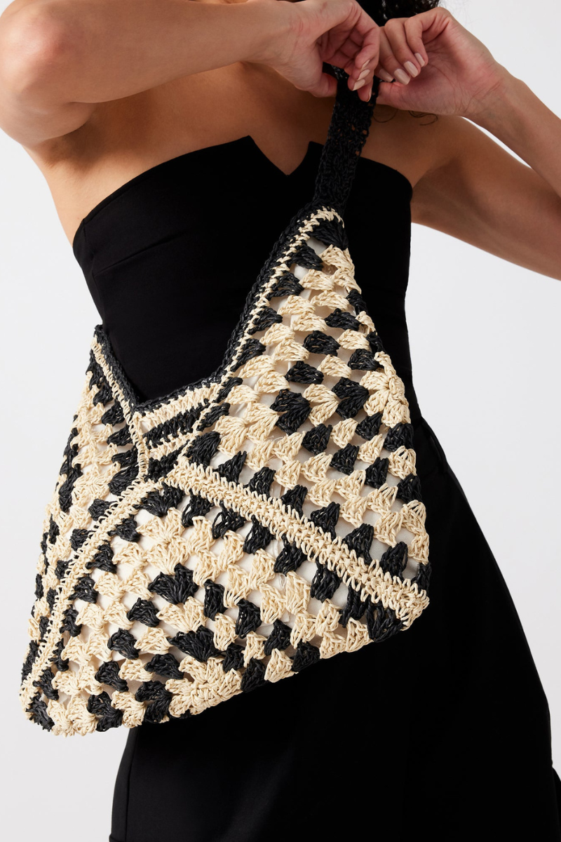 Gigi Patchwork  Woven Bag-ROVOLE