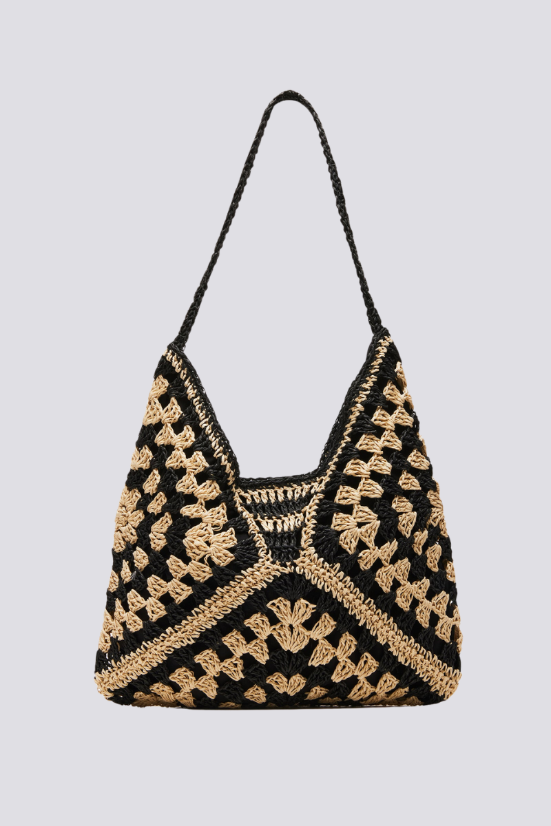 Gigi Patchwork  Woven Bag-ROVOLE