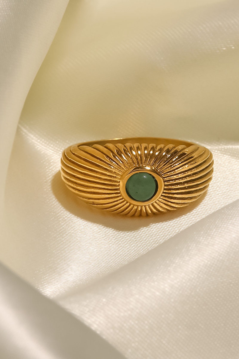 Gwendoline Inlaid Stone Ring-ROVOLE