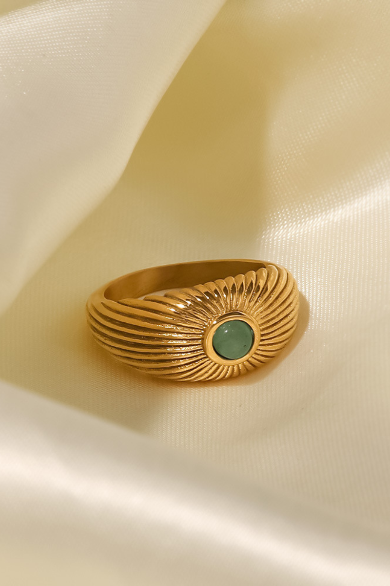 Gwendoline Inlaid Stone Ring-ROVOLE