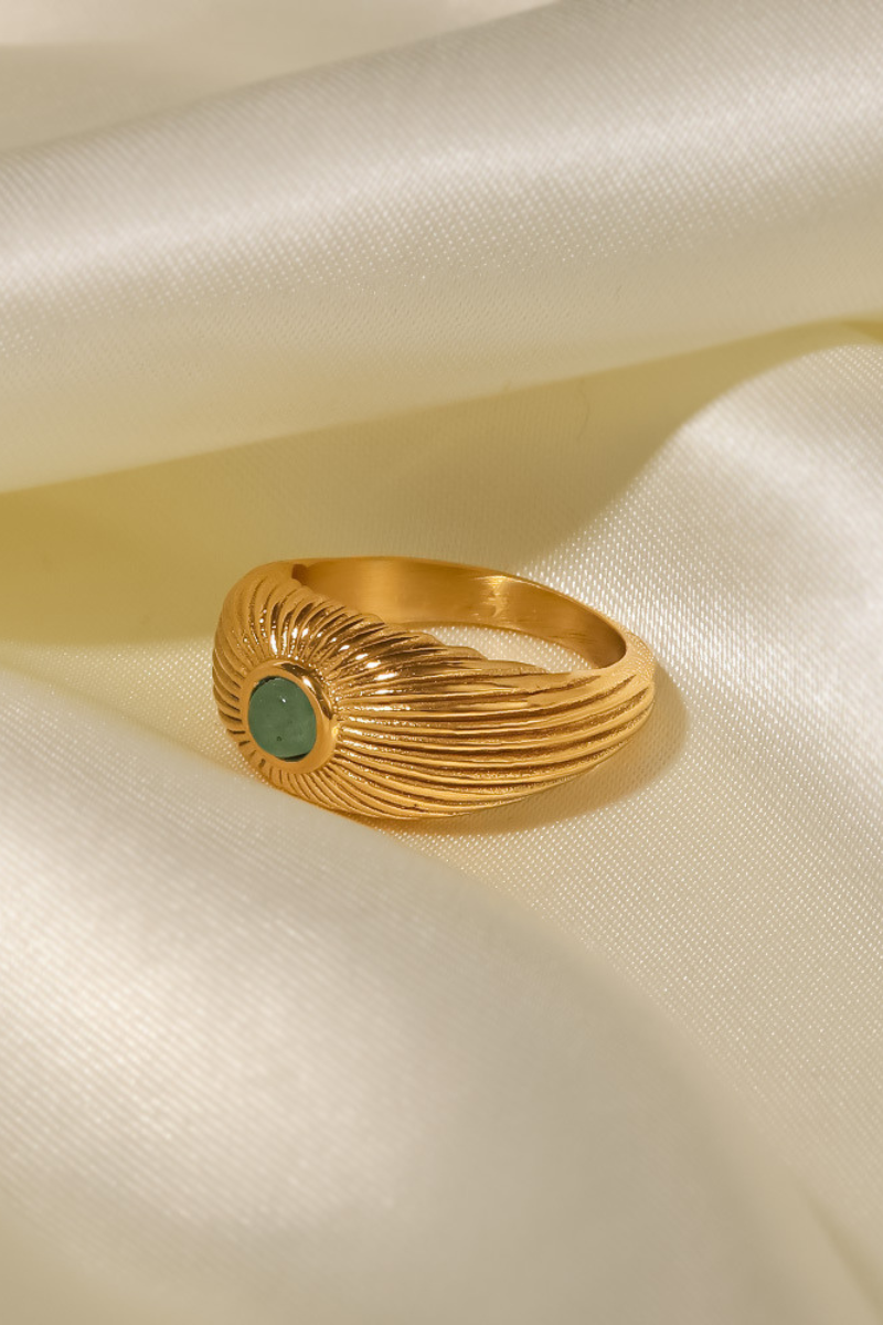 Gwendoline Inlaid Stone Ring-ROVOLE