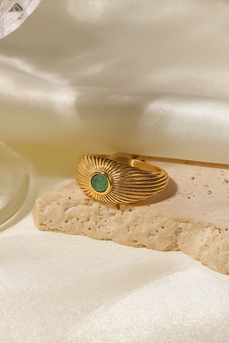 Gwendoline Inlaid Stone Ring-ROVOLE