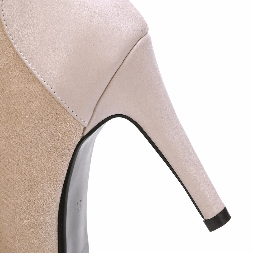 Lara Suede Heels-ROVOLE