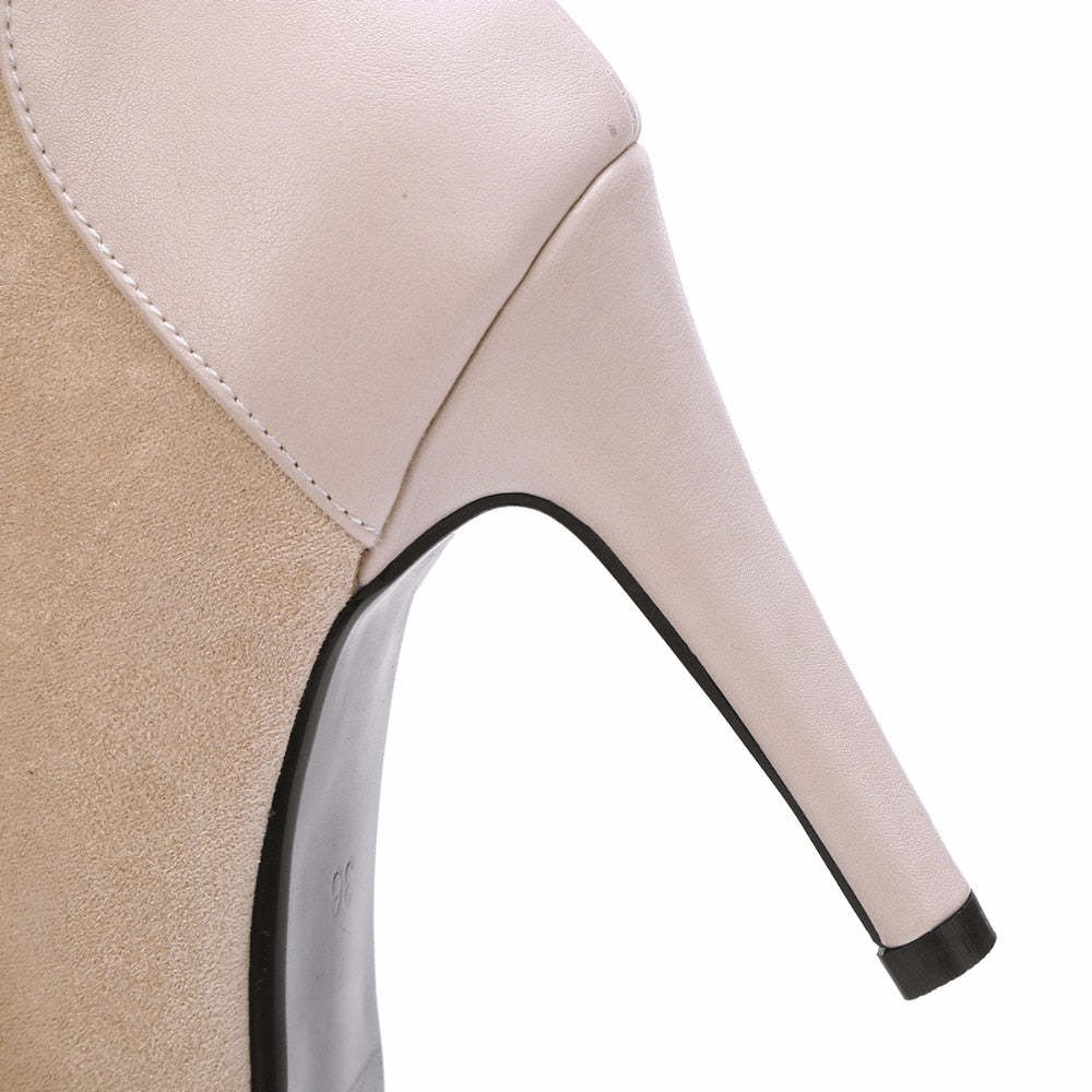 Lara Suede Heels-ROVOLE