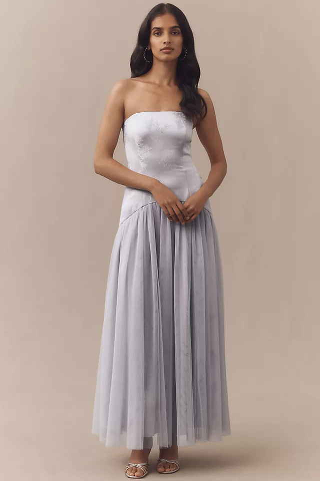 Celeste Tulle Corset Maxi Dress