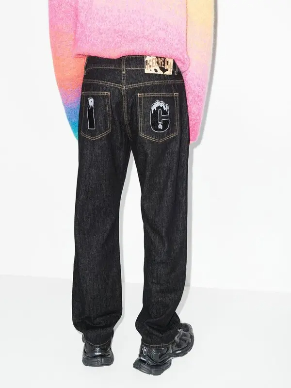 running dog straight eg jeans