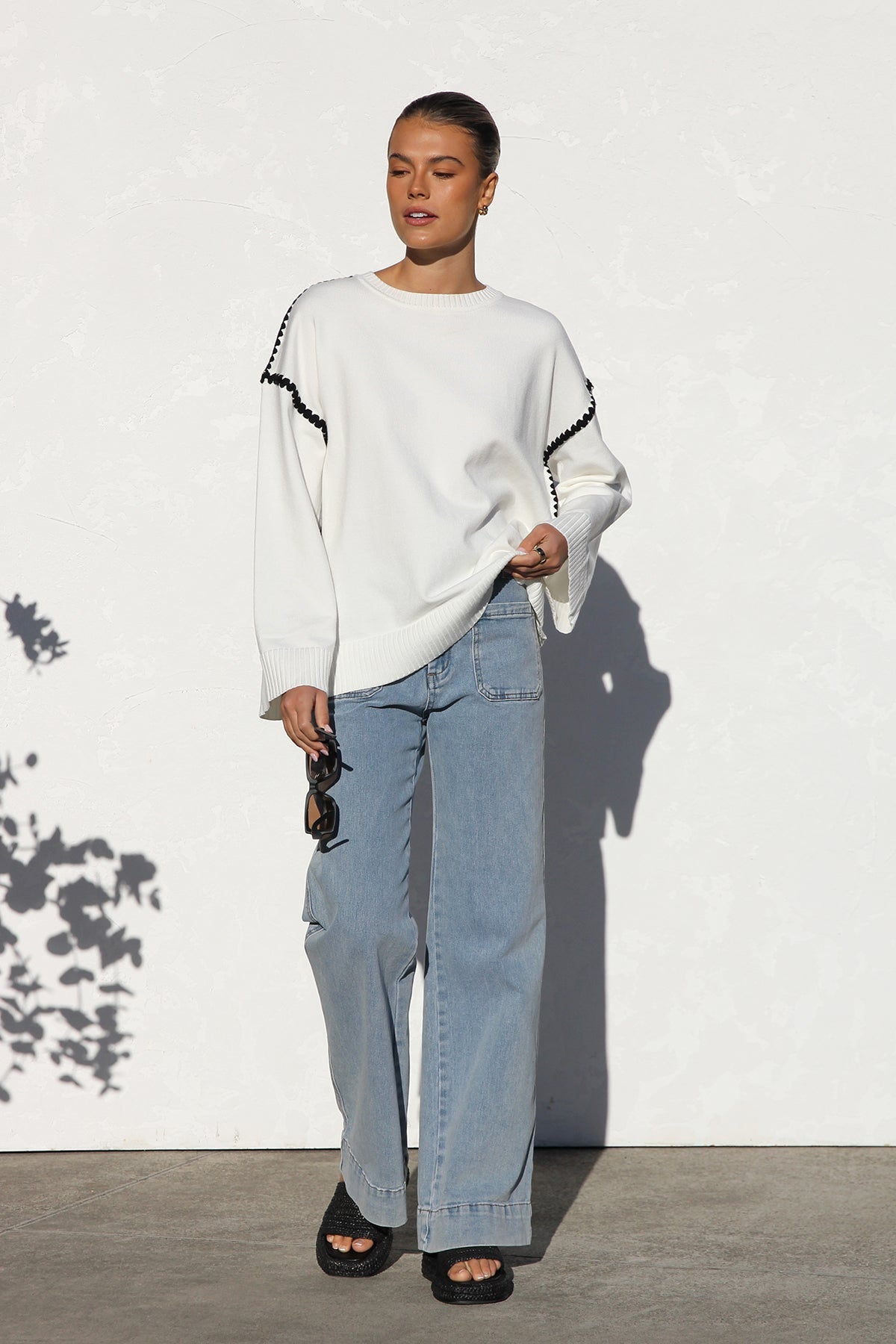 Daia Knit Sweater-ROVOLE