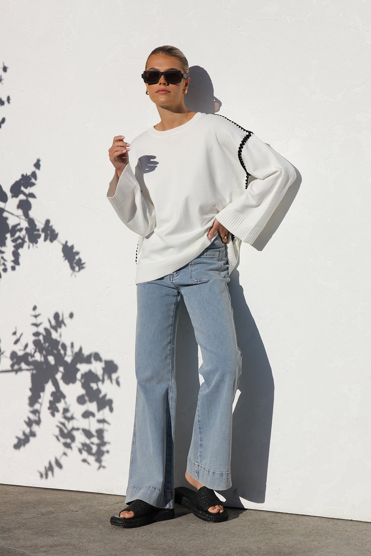 Daia Knit Sweater-ROVOLE