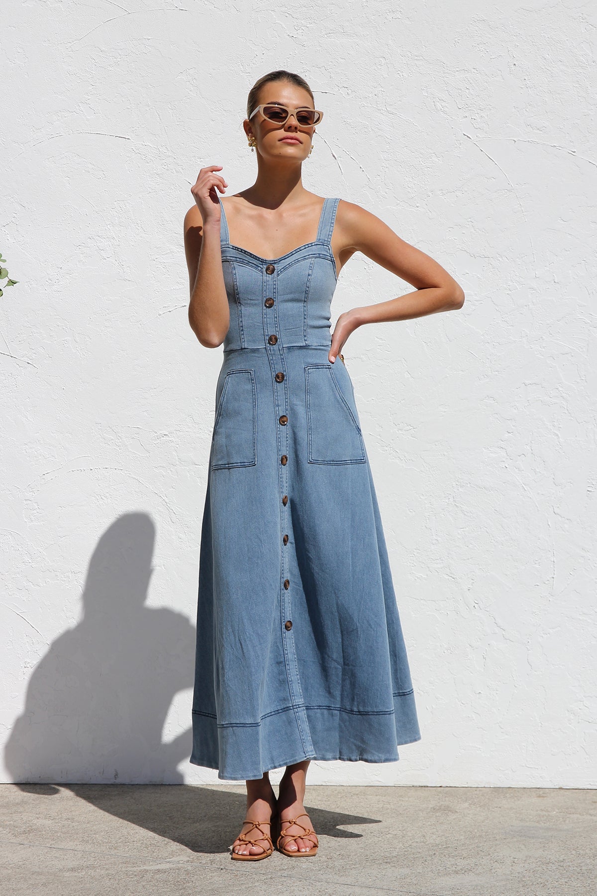Danielle Dress BLUE DENIM-ROVOLE