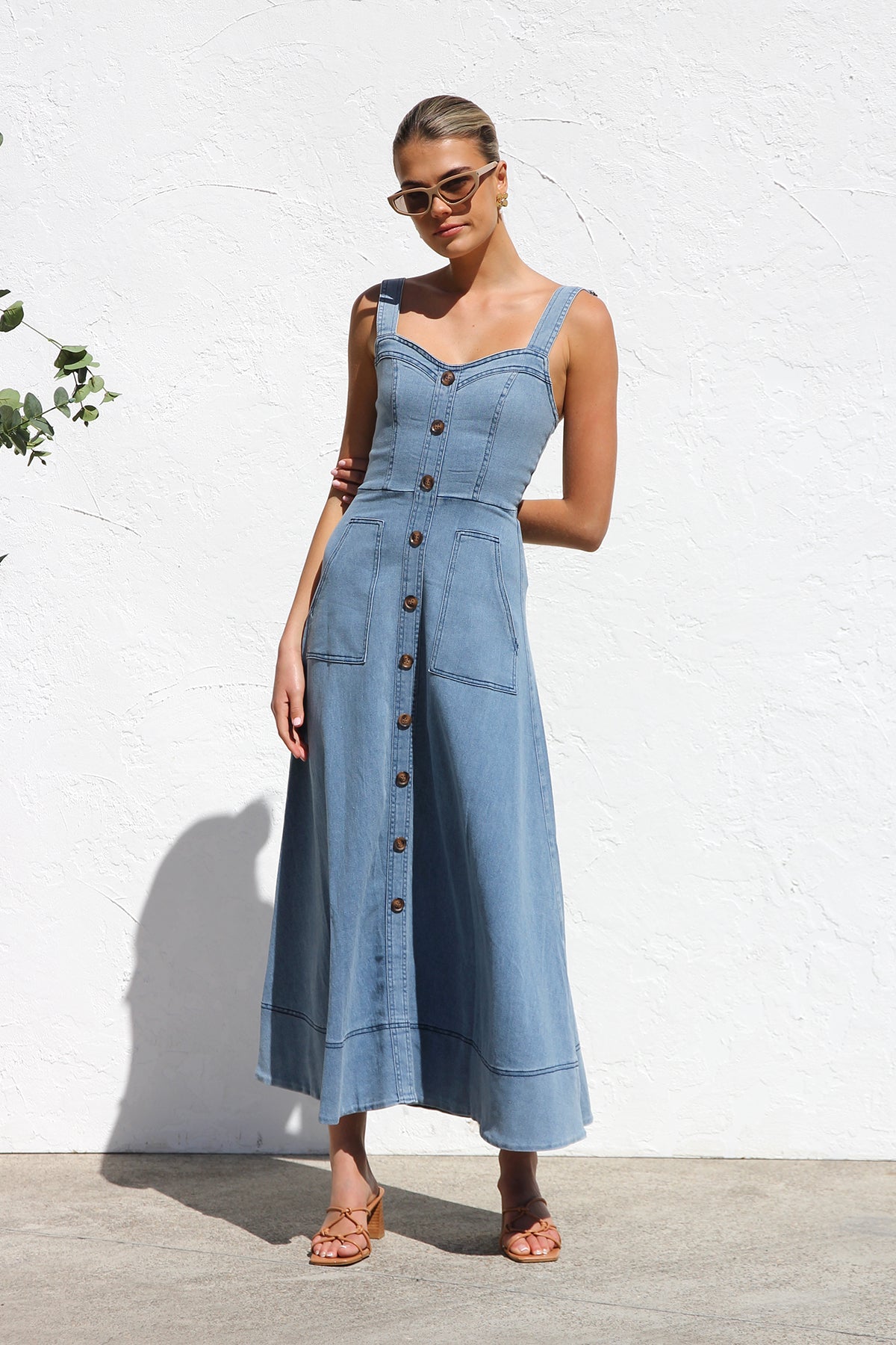 Danielle Dress BLUE DENIM-ROVOLE