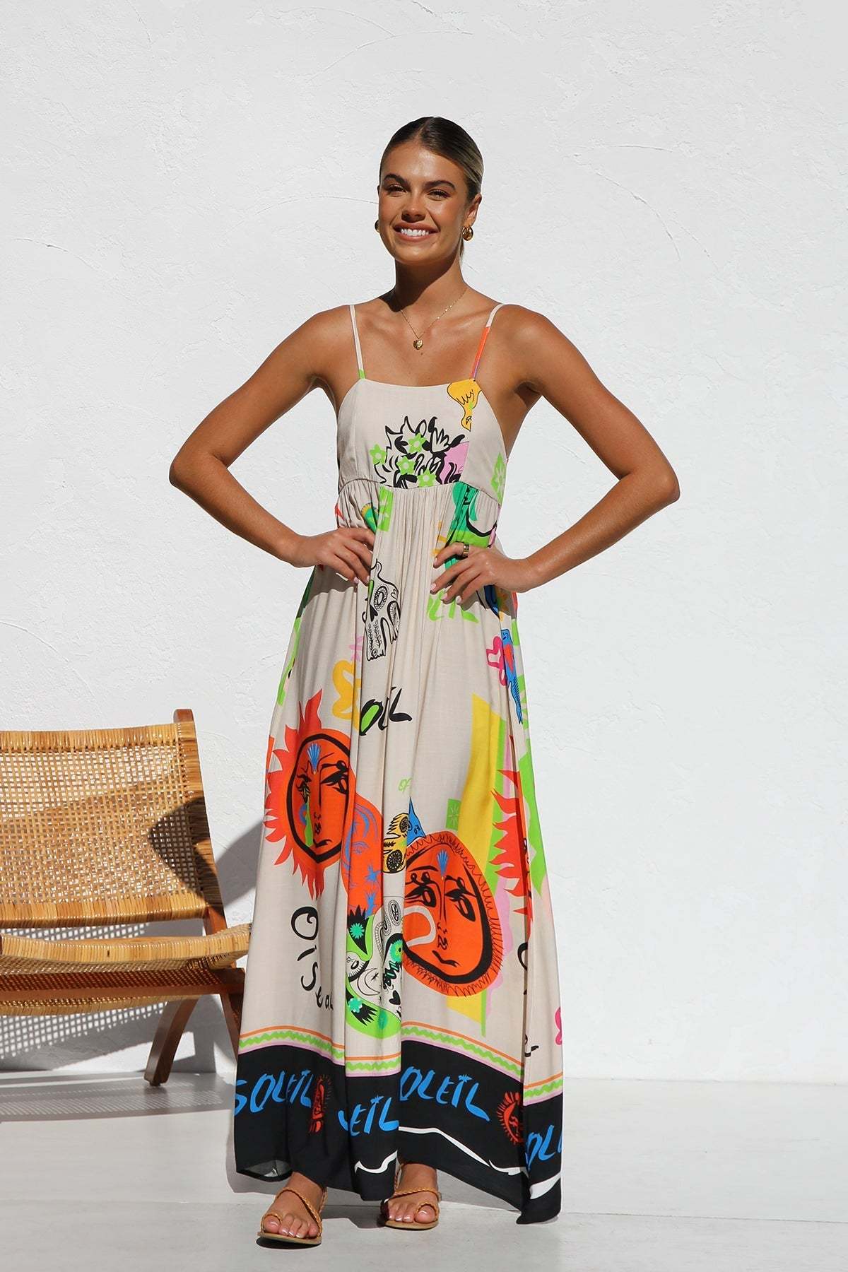 Dasha Dress ORANGE MULTI-ROVOLE