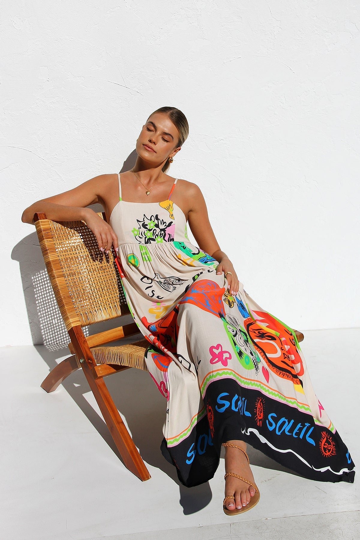 Dasha Dress ORANGE MULTI-ROVOLE