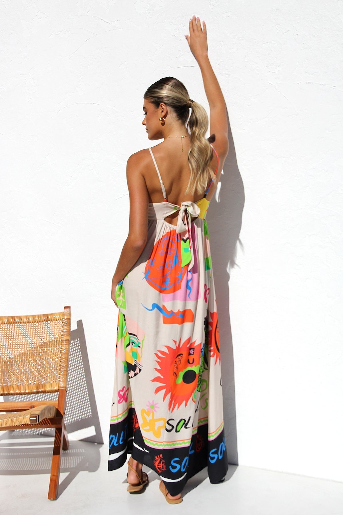 Dasha Dress ORANGE MULTI-ROVOLE