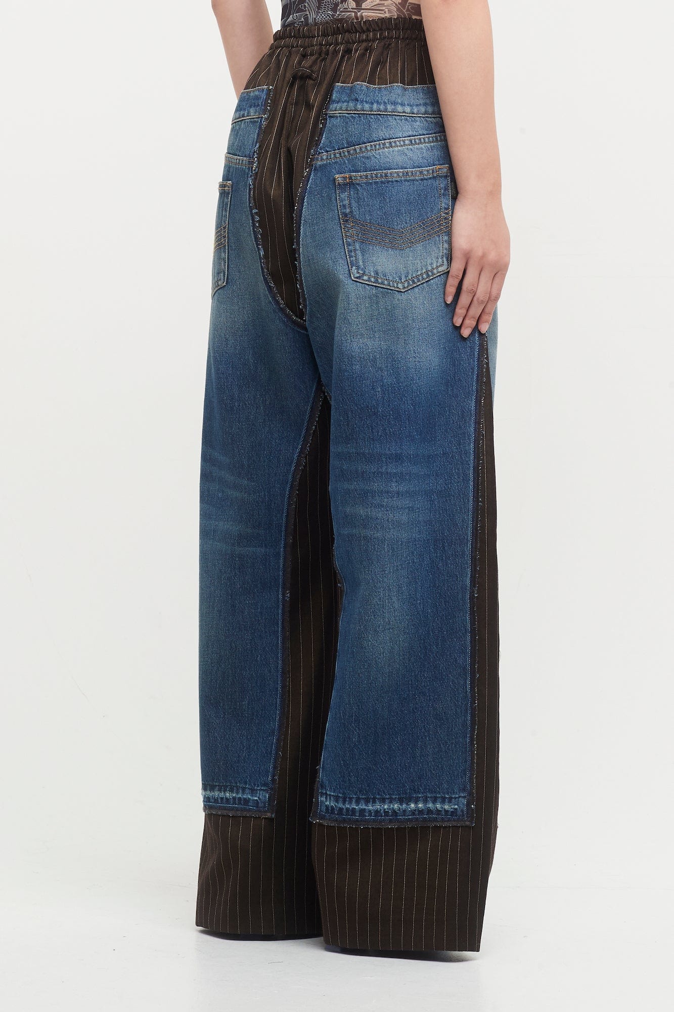 Jean Paul Gaultier Oversize Trousers with Denim Details