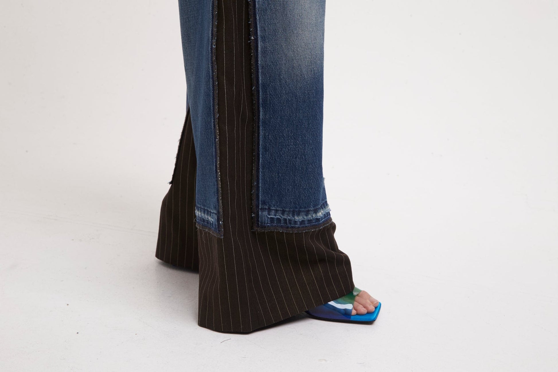 Jean Paul Gaultier Oversize Trousers with Denim Details
