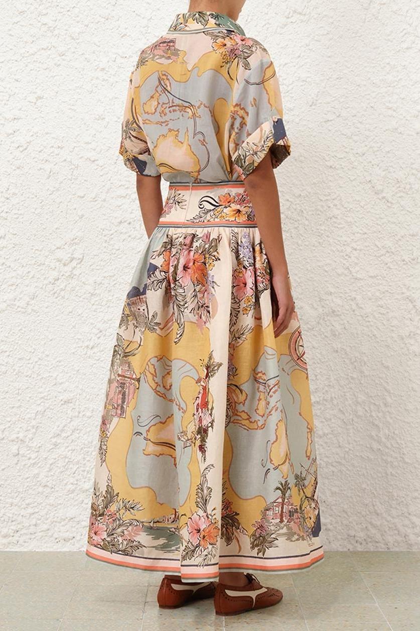 Jessica Midi Skirt-ROVOLE