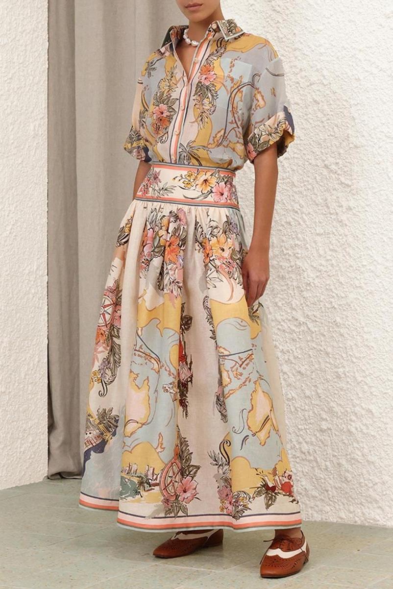 Jessica Midi Skirt-ROVOLE