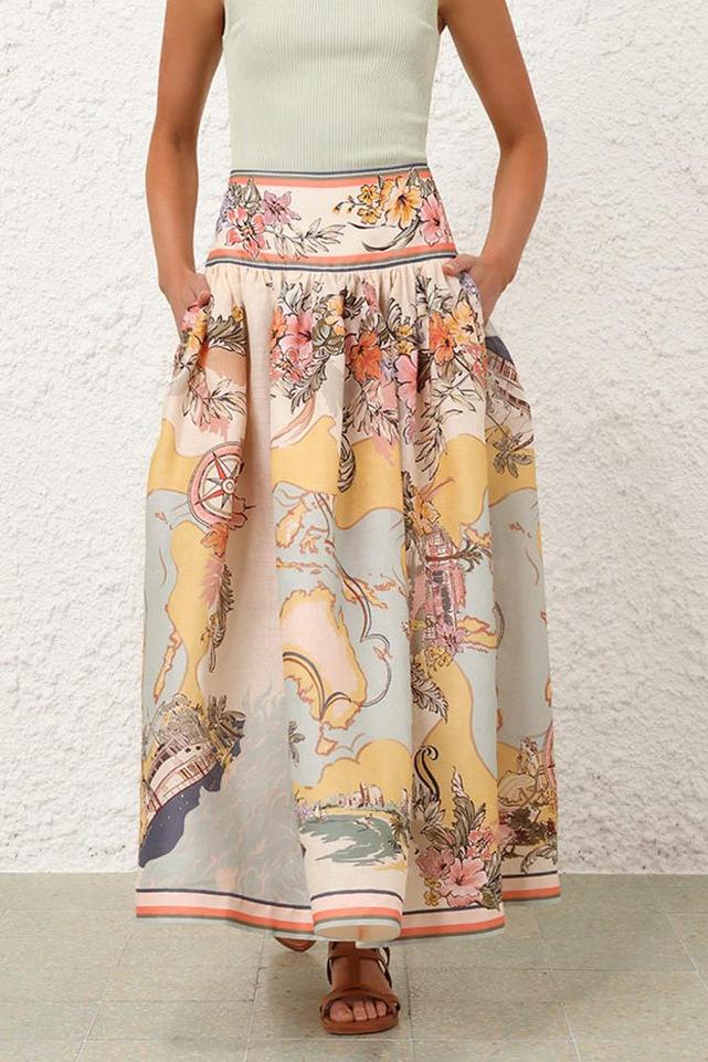 Jessica Midi Skirt-ROVOLE