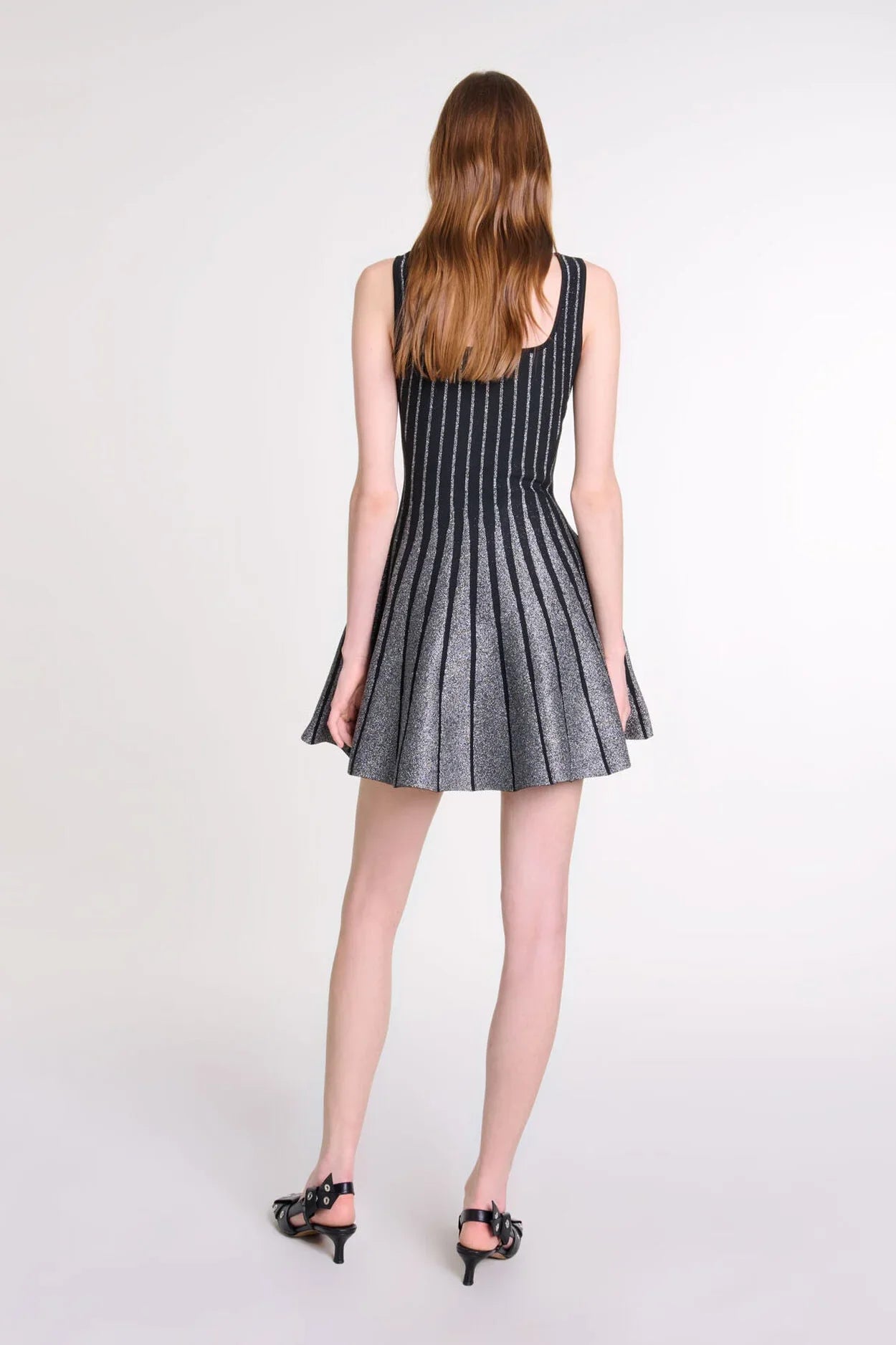 Lattice Knit Mini Dress-ROVOLE